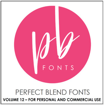 Preview of Perfect Blend Fonts: Volume Twelve