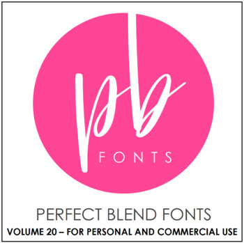 Preview of Perfect Blend Fonts: Volume Twenty