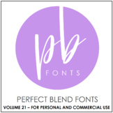 Perfect Blend Fonts: Volume Twenty-One