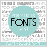 Perfect Blend Fonts: Volume Twenty-Seven 