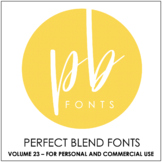 Perfect Blend Fonts: Volume Twenty-Three