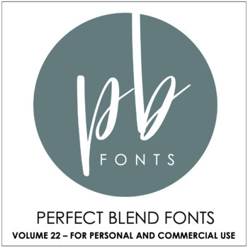 Preview of Perfect Blend Fonts: Volume Twenty-Two