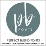 Perfect Blend Fonts: Volume Twenty-Two