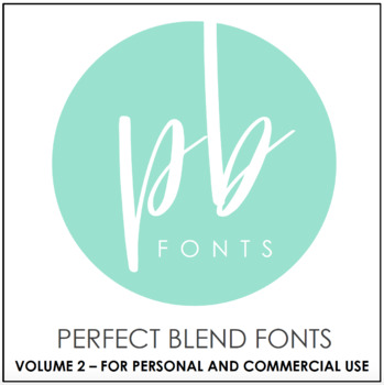 Preview of Perfect Blend Fonts: Volume Two