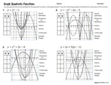Perfect Parabolas Graphing Practice