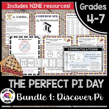 Preview of Pi Day Activity Bundle 1: Discovering Pi Circumference Diameter & Escape Room