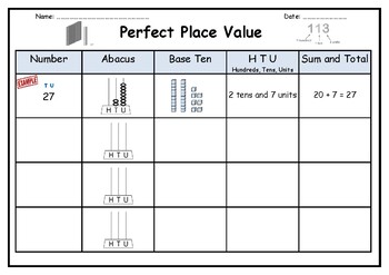 perfect place value worksheet 5 place value activities in 1 place