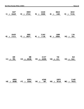 add whole numbers within 1 000 000 perfect practice sheets 4 nbt 4