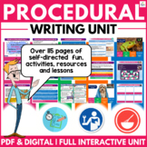 Procedural Text Writing Unit | Organizers | Prompts | Lessons | Digital & Print