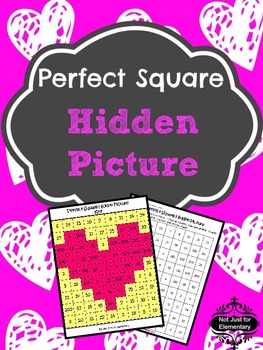 Preview of Perfect Square Hidden Heart Picture