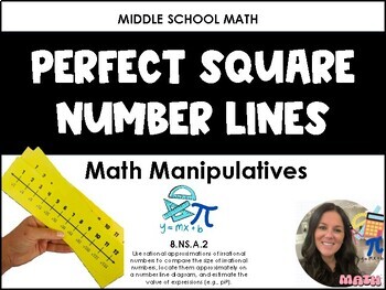 Preview of Perfect Square Number Lines