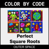 Perfect Square Roots - Color by Code / Coloring Pages - Ou