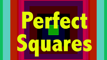 Preview of Perfect Square, Square Root - Video, PowerPoints, Worksheet, Bundle (L)