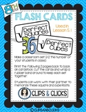 Perfect Square and Cube Root Flash Cards