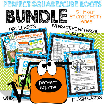 Preview of Perfect Square and Cube Roots BUNDLE