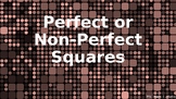 Perfect Square or Non-Perfect Square Lesson