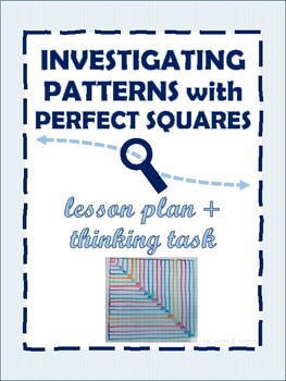 Preview of Perfect Squares Pattern Investigation Task