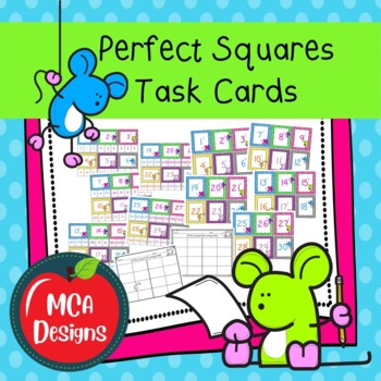 Preview of Perfect Squares Task Cards