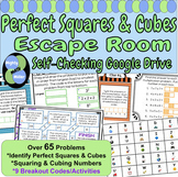 Perfect Squares and Cubes Exponents Digital Google Escape Room