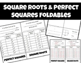 Perfect Squares and Square Roots Notes Foldable