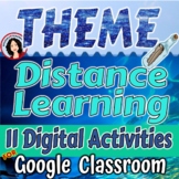 Theme Activities Google Digital Task Cards and Sorts for D