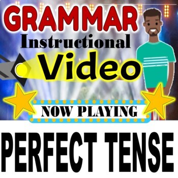 Preview of Perfect Tense Instruction Grammar Video Follow Along Notes Distance Learning