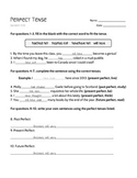 Perfect Tense Practice Worksheet