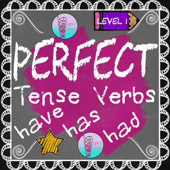 Preview of Perfect Tense Verbs Level 1