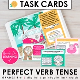Perfect Verb Tense Task Cards & Activities (Print & Digital)