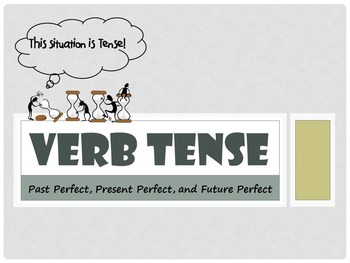 Preview of Perfect Verb Tense Lessons and Review Bundle