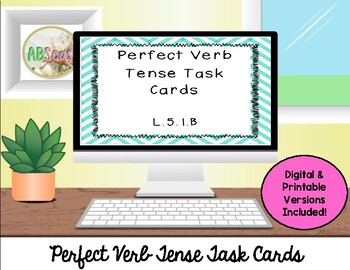 Preview of Perfect Verb Tense Task Cards