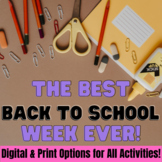 Perfect Welcome Back to School Activities BUNDLE - Great f