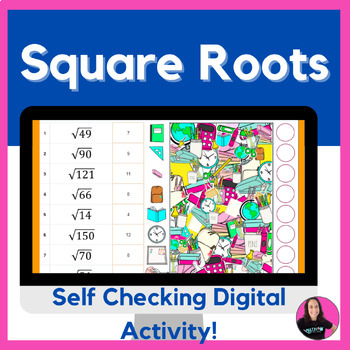 Preview of Perfect and Non-Perfect Square Roots Digital and Printable Activity