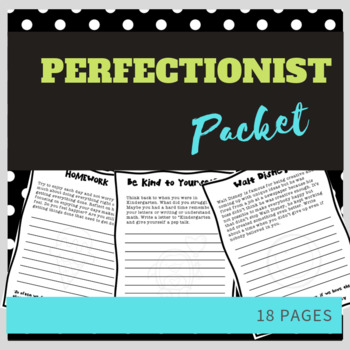 Preview of Perfectionist Packet