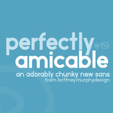 Perfectly Amicable Font for Commercial Use