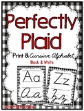 Perfectly Plaid | Print & Cursive Alphabet Poster Set | Ha