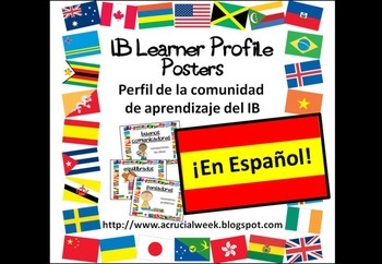 Preview of Perfil de la comunidad de aprendizaje del IB (Learner Profile posters) Spanish