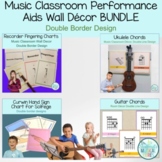 Fingering Charts and Solfege Music Classroom Decor Bundle-