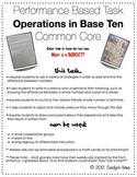 Performance Based Math Task Operations in Base Ten