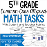 Math Constructed Response Tasks for 5th Grade Common Core 