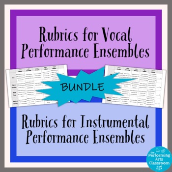 Preview of Performance Ensemble Rubrics BUNDLE