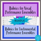 Performance Ensemble Rubrics BUNDLE