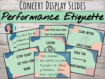 Preview of Performance Etiquette for Musicians and Audience Members