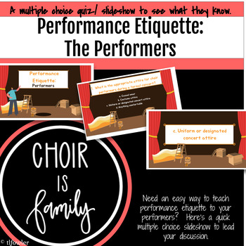 Preview of Performance Etiquette with an Performer Focus. Slideshow!