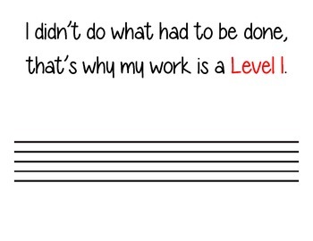 Preview of Performance Levels for Music *REVISED* *FREEBIE*