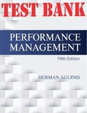 Performance Management Fifth Edition by Herman Aguinis TEST BANK