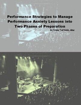 Preview of Performance Strategies to Manage Performance Anxiety Lessons into Two Phases of