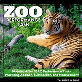 2nd Grade Math Word Problems | Zoo Activities | Performance Task