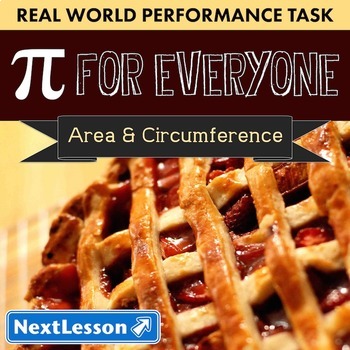 Preview of Bundle G7 Area & Circumference - ‘Pi for Everyone’ Performance Task
