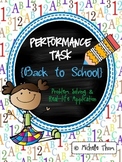 Performance Task {Back to School} FREEBIE!